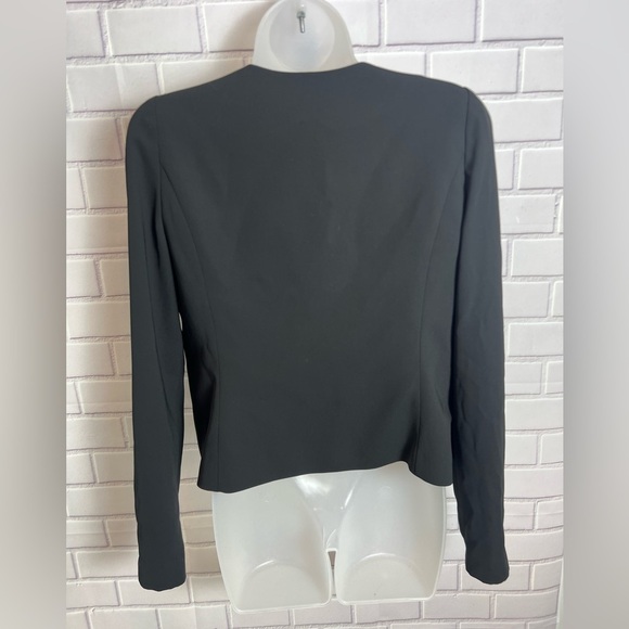 BCBGMAXAZRIA women Black Tailored Blazer with Notched Lapels/size M - Picture 7 of 12